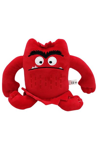 Choice 15cm Red 6 Colors The Color Monster Plush Toy Animal Soft Stuffed Dolls For Kids,1pcs/pack