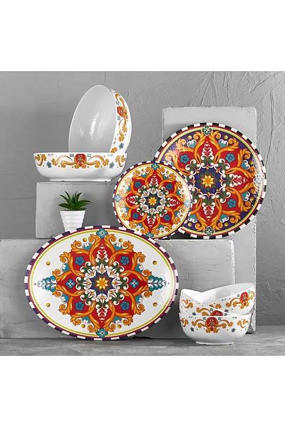 Külsan Melamine Serving Plate Cortoba Deisgen Size 40 Cm