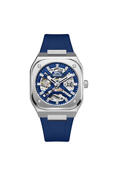 Slazenger ساعة سلازنجر للرجال أوتوماتيكية بمينا أزرق داكن - SL.9.2415.1.03