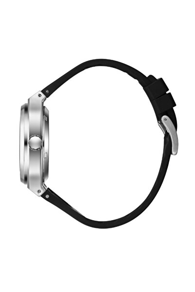 Slazenger SL.9.2415.1.01 Men Automatic Display Watch & Silicone Strap Black