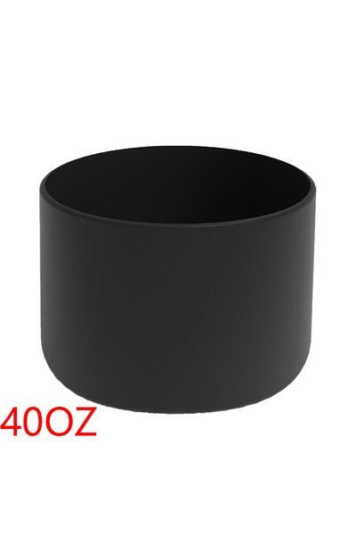 Choice غطاء زجاجة مياه من السيليكون باللون الأسود سعة 40 أونصة لزجاجة أوالا س...