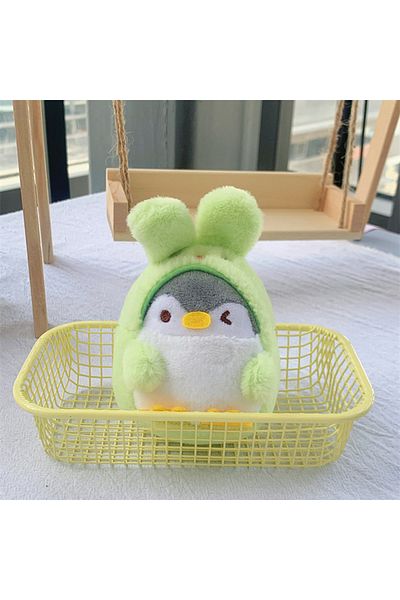 Choice Yellow Cute Penguin Rabbit Plush Pendant Keychain Bag Pendant Doll