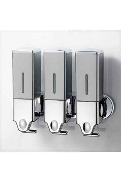 Genesit Dozator manual de săpun lichid Omnipazar Genesit GS600T din oțel inoxidabil 3x500ml