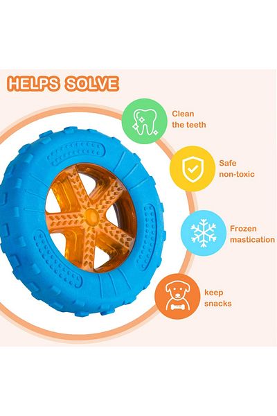 Choice Tire Toys Rubber Dog Toys for Dog Chewing Bite Resistant Squeaky Training Playing Toy Interactive Do
