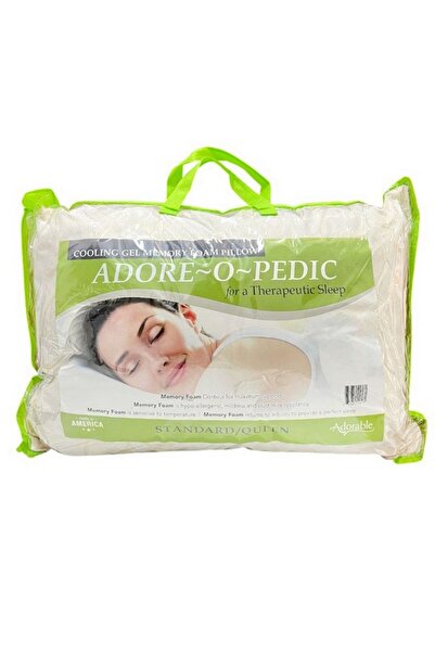Adorable Adore-O-Pedic Cooling Gel Memory Foam Queen Size Pillow