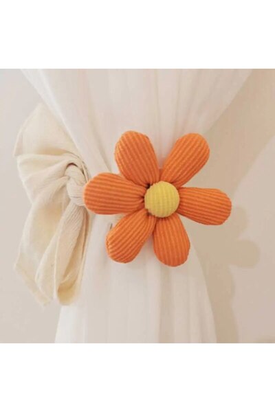 Choice ربطات ستائر زهور ثلاثية الأبعاد برتقالية ربطات ستائر السيارة ربطات زخر...