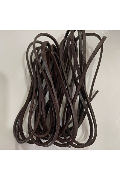 Choice حبل جلد البقر المستدير/المسطح بطول 5 ياردات، 2 × 3 مم، عالي الجودة، بط...