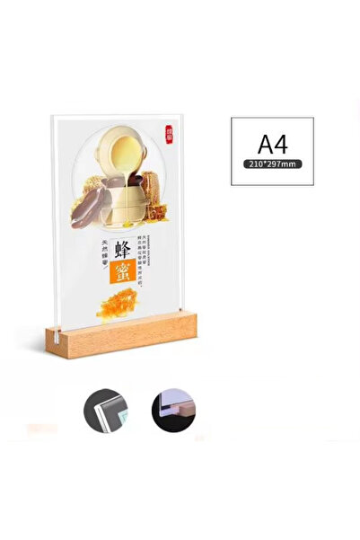 Choice حامل لافتات من الأكريليك على سطح الطاولة بحجم A-A4 A4/A5/A6، حامل لافت...