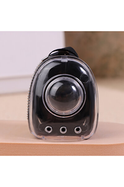 Choice حقيبة ظهر صغيرة شفافة بمقياس 1:6 لدمية قطط وحقيبة سفر وحقيبة فضاء للحيوانات الأليفة وحقيبة ديكور لمشهد بيت الدمية