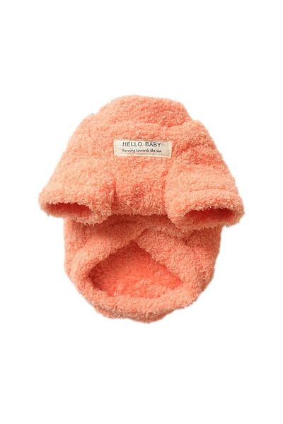 Choice M Orange Soft Fleece Warm Small Dog Clothes Winter Puppy Thick Coat Jacket For Catcrew Neck Shirt Wi