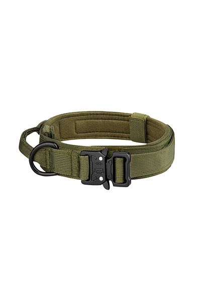 Choice XL Green Pet Products Outdoor Tactical Dog Collar Metal Buckle Breathability Nylon Collar Medium and