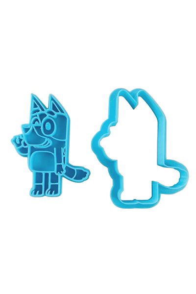Choice 2 Bluey Cartoon Cute Little Creative Cake Mold Bluey Bingo High-Quality Plastic Biscuit Cookie Mold.