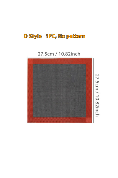 Choice حصيرة خبز سيليكون مثقبة صغيرة الحجم، قطعة واحدة، جانبان بنقوش منفوخة و...