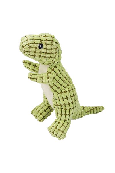 Choice Green Corn Wool Toy Pets Dog Chew Stuffed Funny Dinosaur Shape Cats Corn Wool Vocal Toy Apply To Tra
