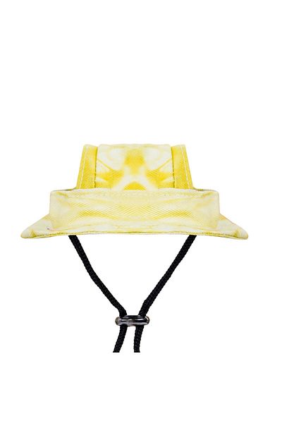 Choice L Yellow Pets Hat With Ear Holes Adjustable Baseball For Medium Small Dogs Summer Dye Cats Sun Cap P