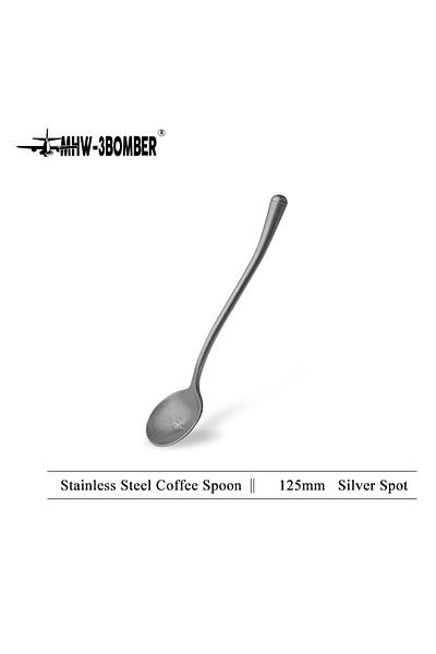 MHW-3BOMBER 1pcs Spoon MHW-3BOMBER Stainless Steel Coffee Stirring Spoon Exquisite Coffee Spoon Portable Coffee