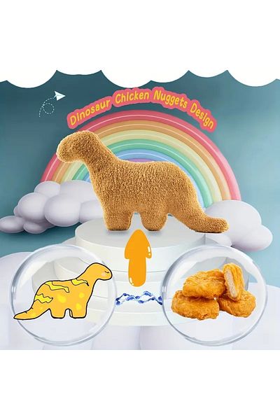 Choice Style E 47cm Simulate Plush Dino Nugget Pillow Baby Sensory Toys Soft Stuffed Animal Dinosaur Chicke