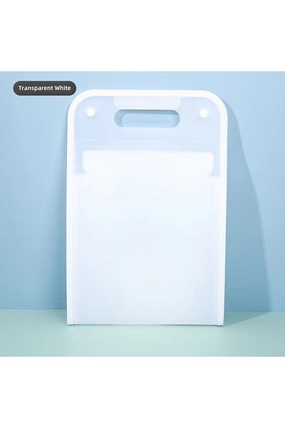 Choice Transparent White F 13 Pocket File Folders Portable A4 Letter Size Macaron Color Accordian Document