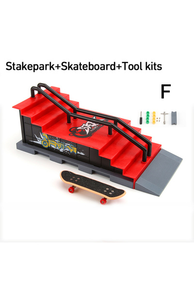 Choice F sets Professional Finger Skateboard DIY Skate Park Ramp Parts Tech Deck Scene Venue Combination Se