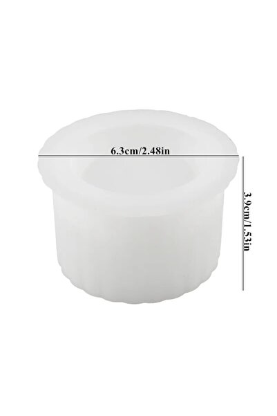 choice2 قالب سيليكون دائري لجرة الشموع مع غطاء وصندوق تخزين المجوهرات لصنع ال...