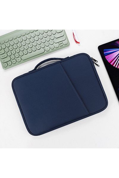 Choice حقيبة حافظة زرقاء للكمبيوتر اللوحي مقاس 10.2-11 بوصة لجهاز iPad Pro 12.9 Air 11 13 بوصة 2024 حافظة لجهاز iPad 7