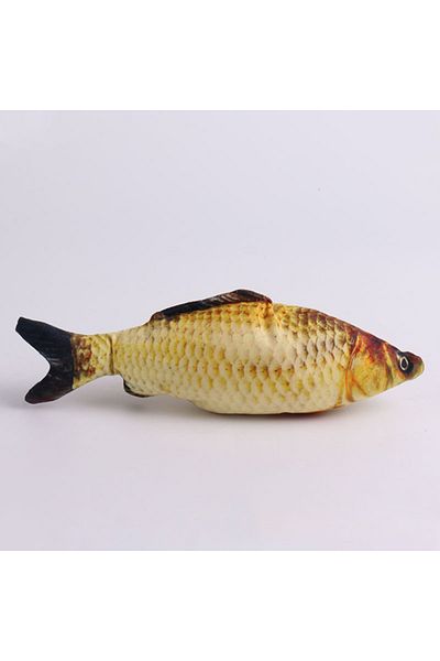 Choice crucian carp Hot sale of cat-teasing toys simulation fish tear-teasing cat chew plush toys fish cat