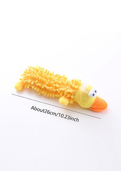 Choice Xs Yellow Pet Dog Toy Sound Plush Toy Mop Fur Shell Frog Hippo Teeth Grinding Supplies