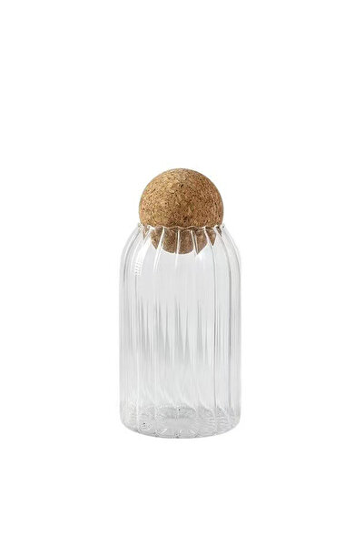 Choice 800ML Cork Stopper Transparent Glass Sealed jar High Borosilicate Glass can Kitchen Food Tea Candy C