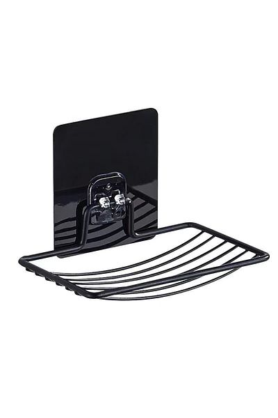 Choice 1pc black 1pc Stainless Steel Soap Rack Soap Box Light Luxury Shelf Punch-free Nail-free Bathroom Si