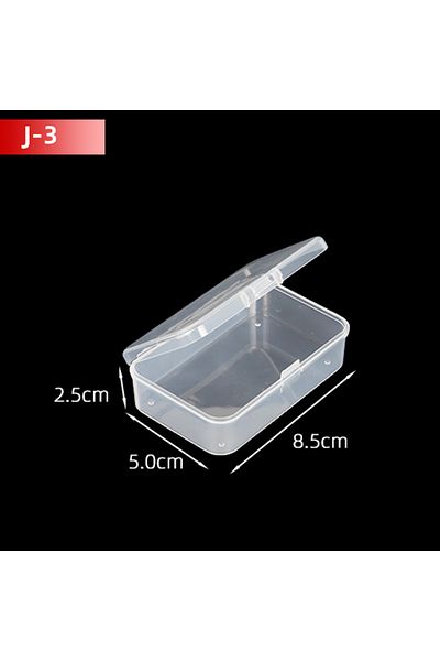 Choice 5pcs J3 5pcs/10pcs Pp Storage Box Mini Transparent Plastic Case Container Square Rectangle Packaging
