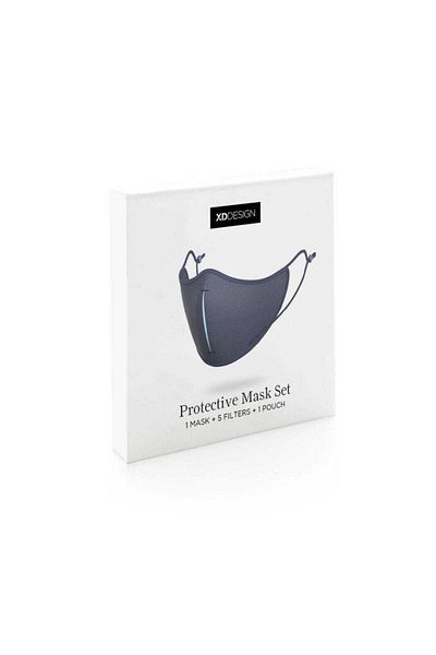 XD Design XD-Design ViralOff Protection Mask Set (1 Mask, 5 Filters, 1 Pouch) - Blue