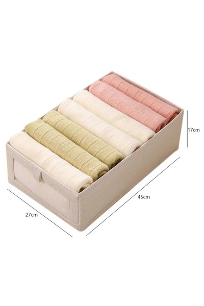 Choice منظم تخزين خزانة ملابس مرئي باللون البيج XL، صندوق تخزين ملابس بأدراج ...