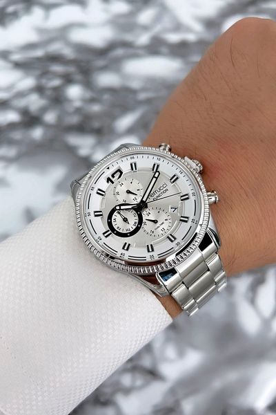 Ferrucci Silver-White Men Wrist Watch Steel Band Functions Active Zmfer073