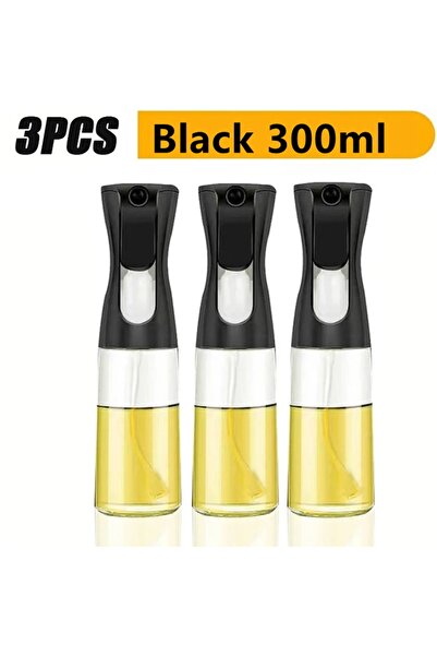 Choice 300 مل - أسود - 3 قطع 3 قطع زجاجة بخاخ زيت 200/300 مل 1 قطعة موزع زيت ...