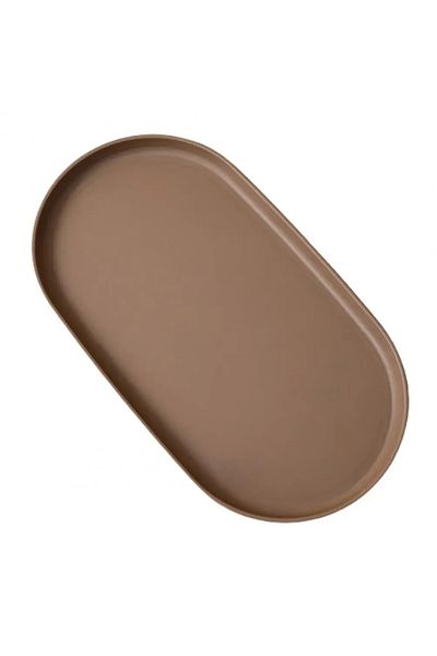 Choice 1pc Chocolate Fruit Plate Dessert Tray Stackable Oval Food Serving Tray Free Bone Dish Snack Plate R