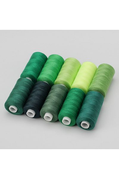Choice Set 7 1 Set Of 10 Rolls Polyester 402 Sewing Thread For Manual And Mechanical Use, 400 Yards, Diy