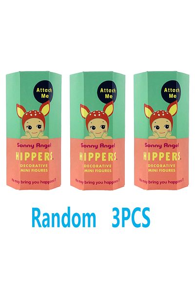Takara Tomy A-3pcs Random Sonny Angel Blind Box Hippers Animal Series Anime Figures Ornaments Dolls Fans Desktop