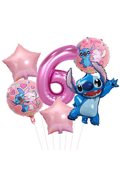 Choice مجموعة من 6 بالونات مقاس 32 بوصة، 6 بالونات وردية اللون، 6 بالونات حفل...