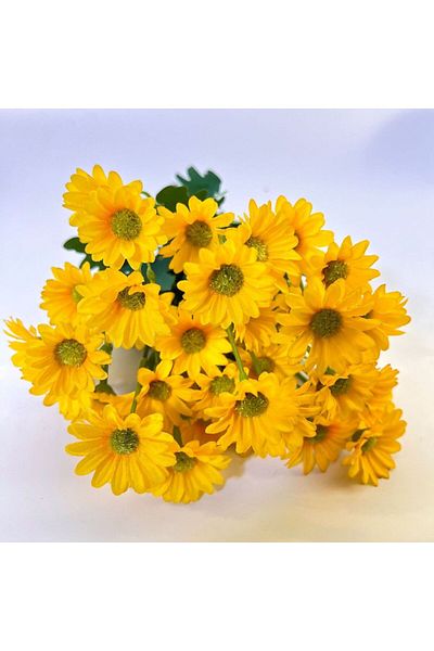 Choice Yellow 21 Heads Of Sunflowers Small Daisies Bouquets Of Chamomile Wedding Decoration Materials Home
