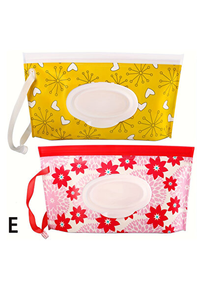 Choice E Baby Wipe Case, Travel Tissue Holder, Wet Wipes Storage Bag, Reusable Wet Wipe Pouch For Travel，M.