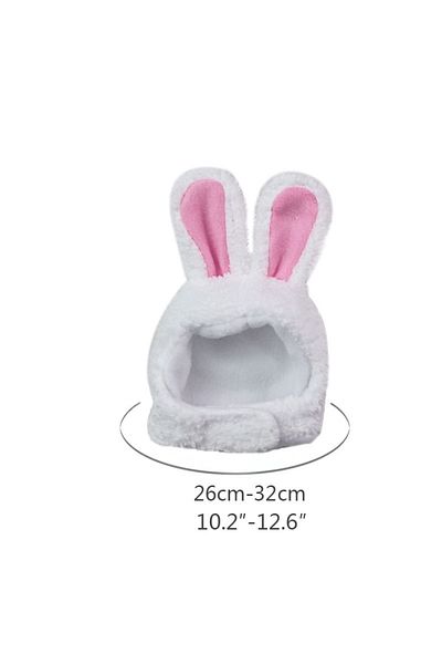 Choice white rabbit Cute Bear Rabbit Hooded Pet Cat Dog Accessories Cosplay Cat Hat Winter Lovely New Year