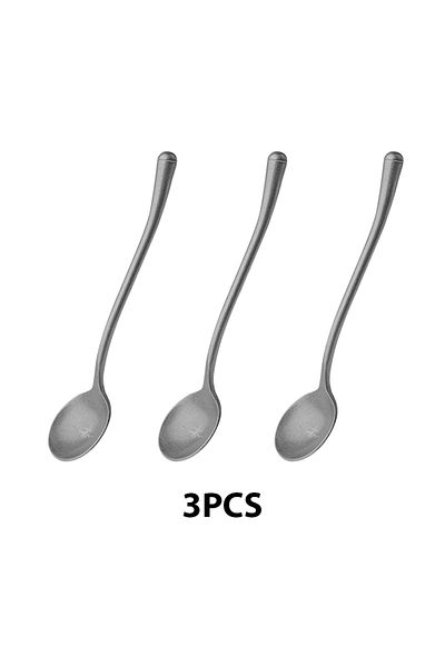 MHW-3BOMBER 3pcs Spoon MHW-3BOMBER Stainless Steel Coffee Stirring Spoon Exquisite Coffee Spoon Portable Coffee