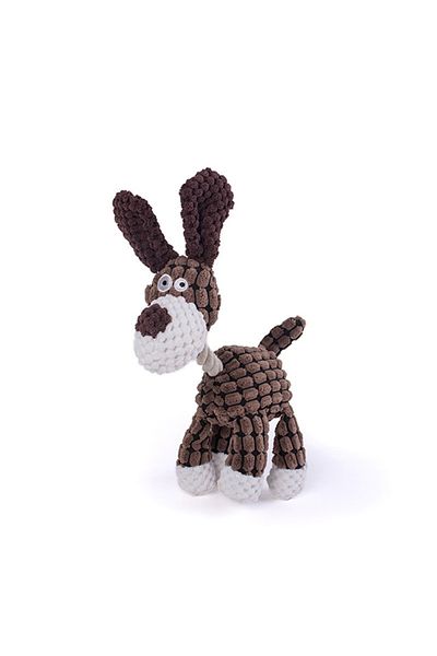 Choice brown Popular pet dog voice toys puppies puppies grinding teeth plush toys interactive companionship