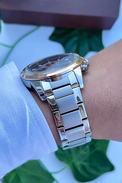 Ferrucci Function Men's Wristwatch Steel Strap Steel Case 3 Atm Water Resistance