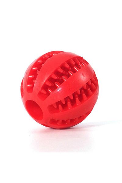 Choice Red Dog Food Ball Pet Dog Toy Interactive Rubber Balls for Small Large Dogs Puppy Cat Chewing Toys P