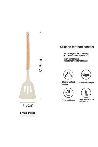 Choice frying spatula 3psc set of silicone spatulas and spoons for household high-temperature cooking cooki