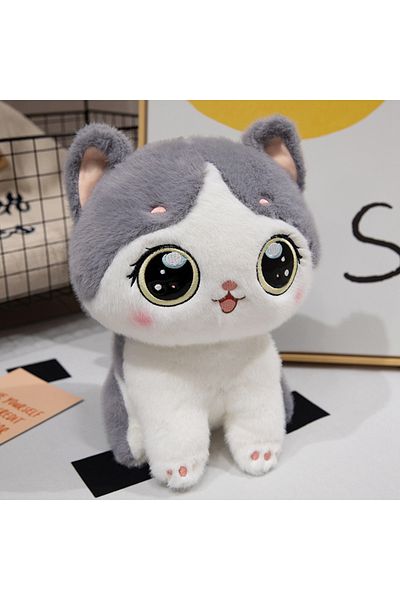 Choice 35cm Grey 2Sizes of Cuddly Cat Plush Toys the Healing Series of Cats Brings Warmth and Peace of Mind