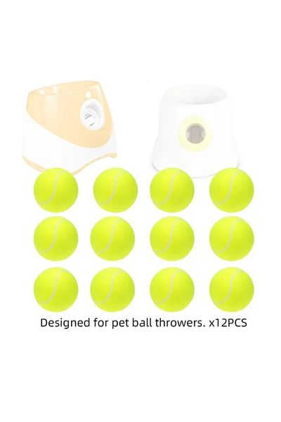 Choice 12 tennis balls Tennis Balls for Dogs, 2-Inch Size, Compatible with Most Automatic Ball Launchers Id