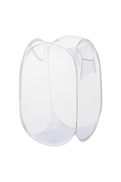 Choice سلة ملابس بيضاء متسخة ذات هيكل عظمي قابلة للطي وسهلة التخزين وقابلة لل...