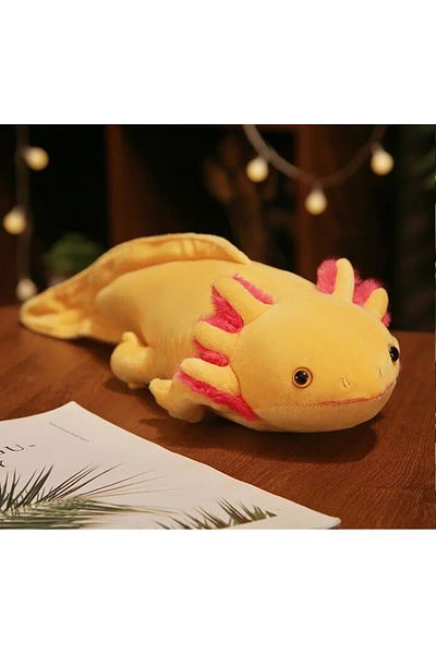 Choice Yellow 45cm 45cm Kawaii Colorful Newt Plush Toy Stuffed Cute Axolotl Salamander Fuzzy Plush Fish App